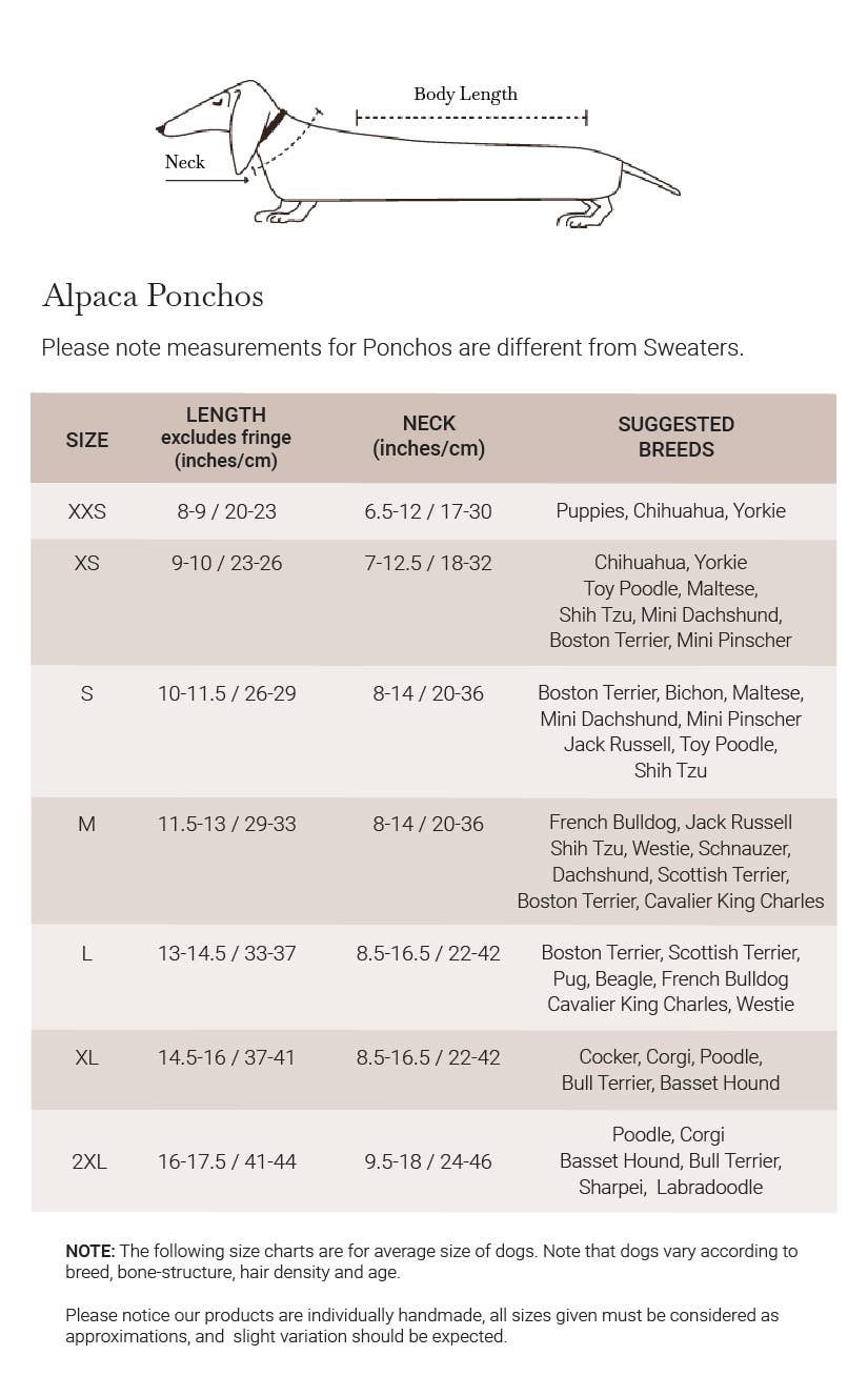 Alqo Wasi Alpaca Dog Poncho