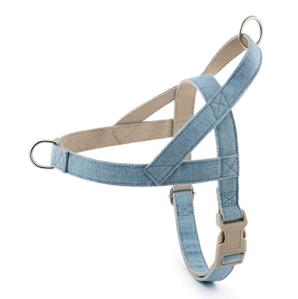 The Riviera Harness and Leash Set— Bleu