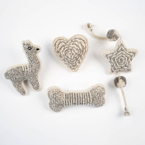 Alqo Wasi Wool Dog Toy — Bone