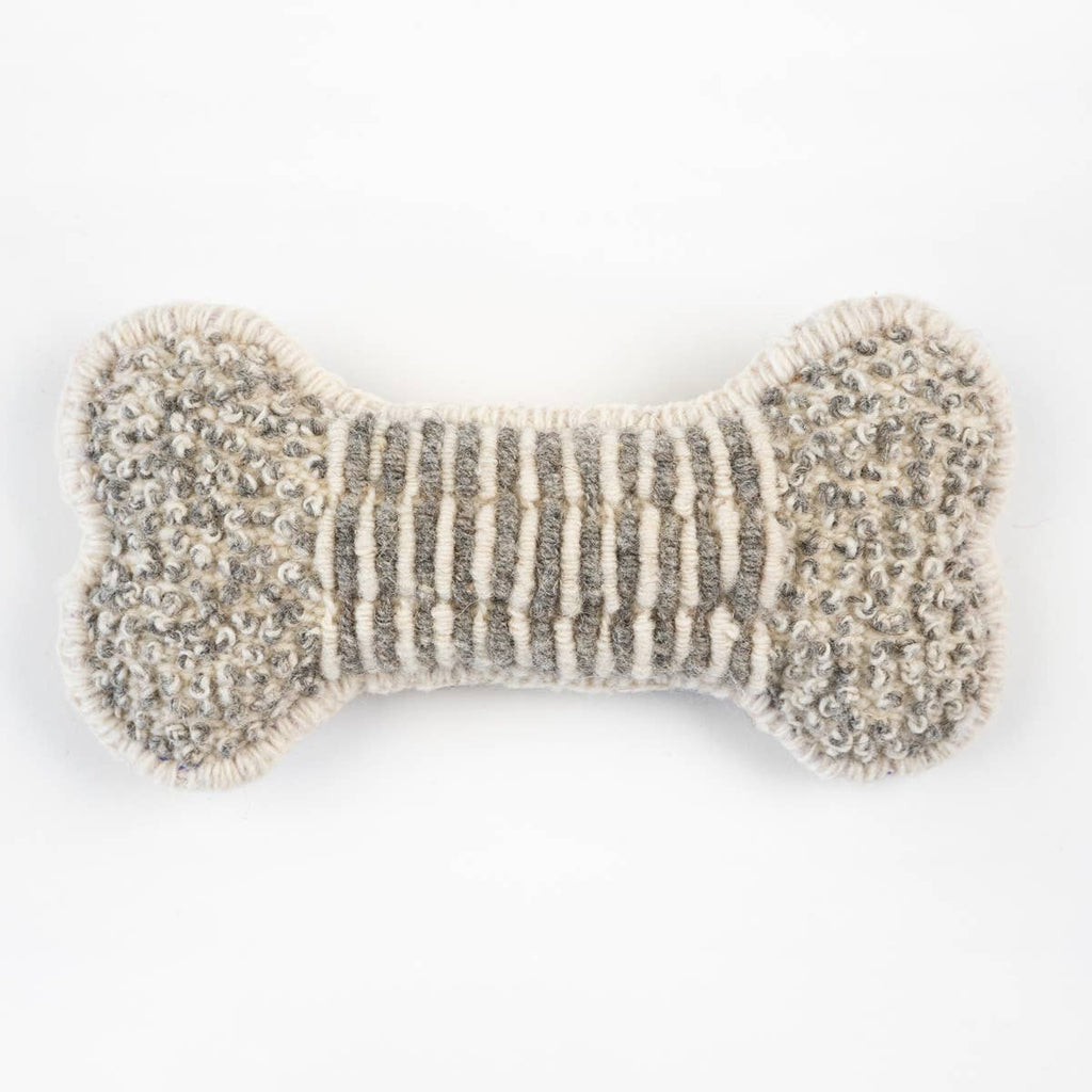 Alqo Wasi Wool Dog Toy — Bone