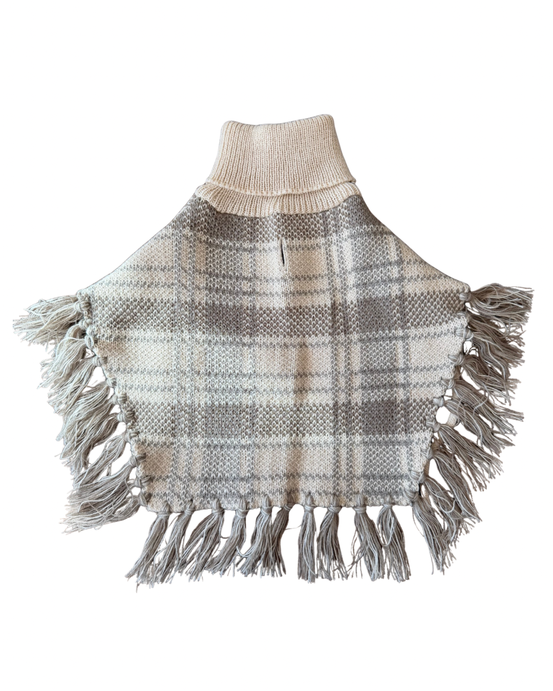 Damoré Plaid Poncho