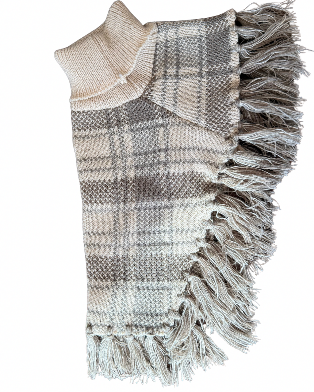 Damoré Plaid Poncho