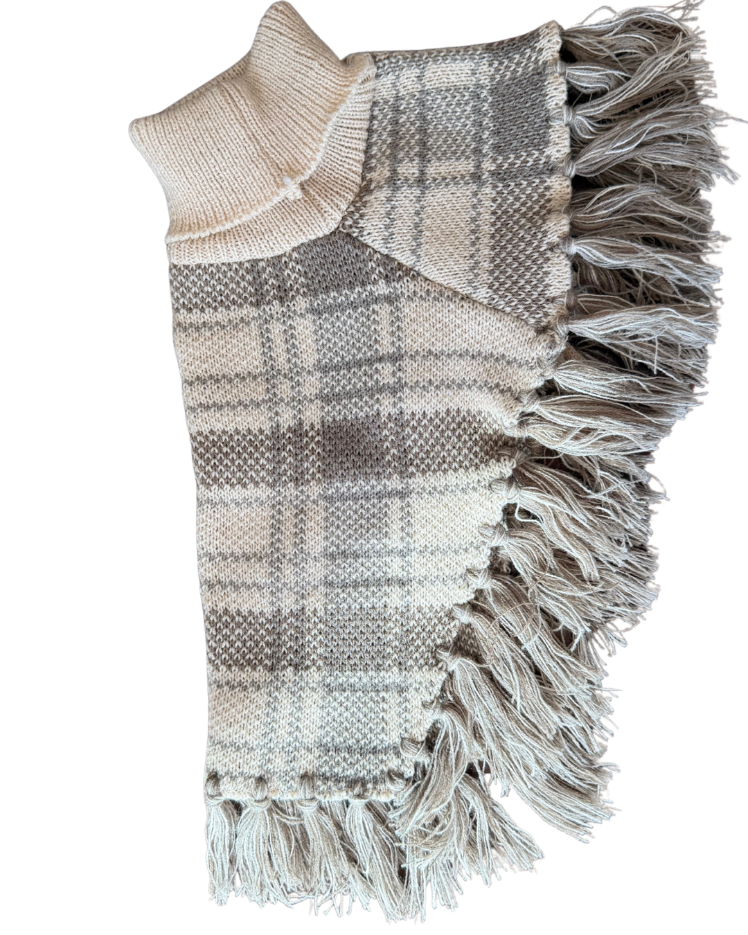 Damoré Plaid Poncho