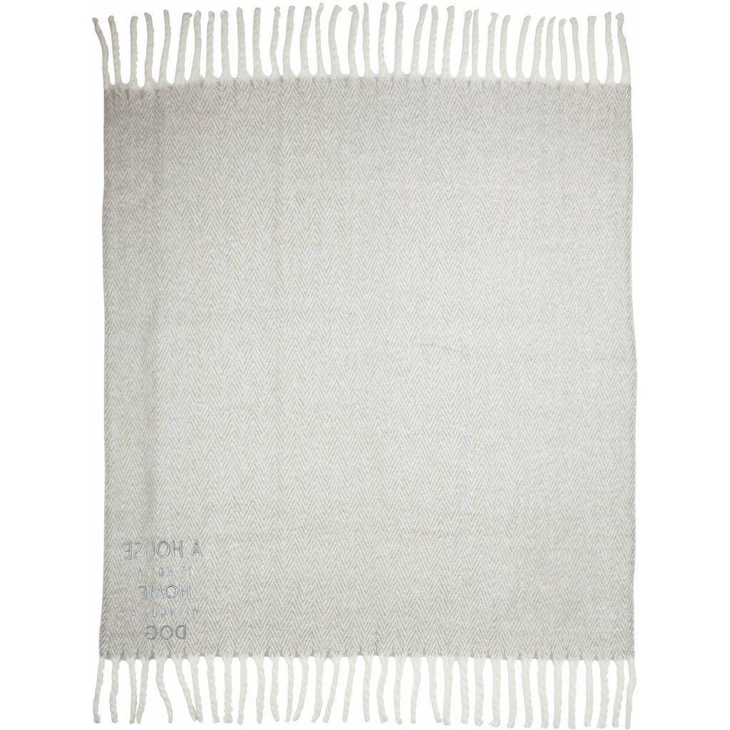 Dog - 50" x 60" Herringbone  Blanket
