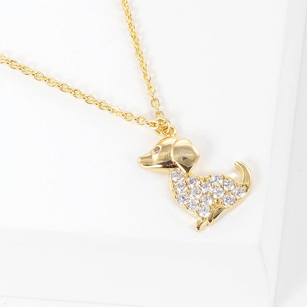 Gold-Dipped Dog Necklace