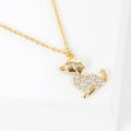 Gold-Dipped Dog Necklace
