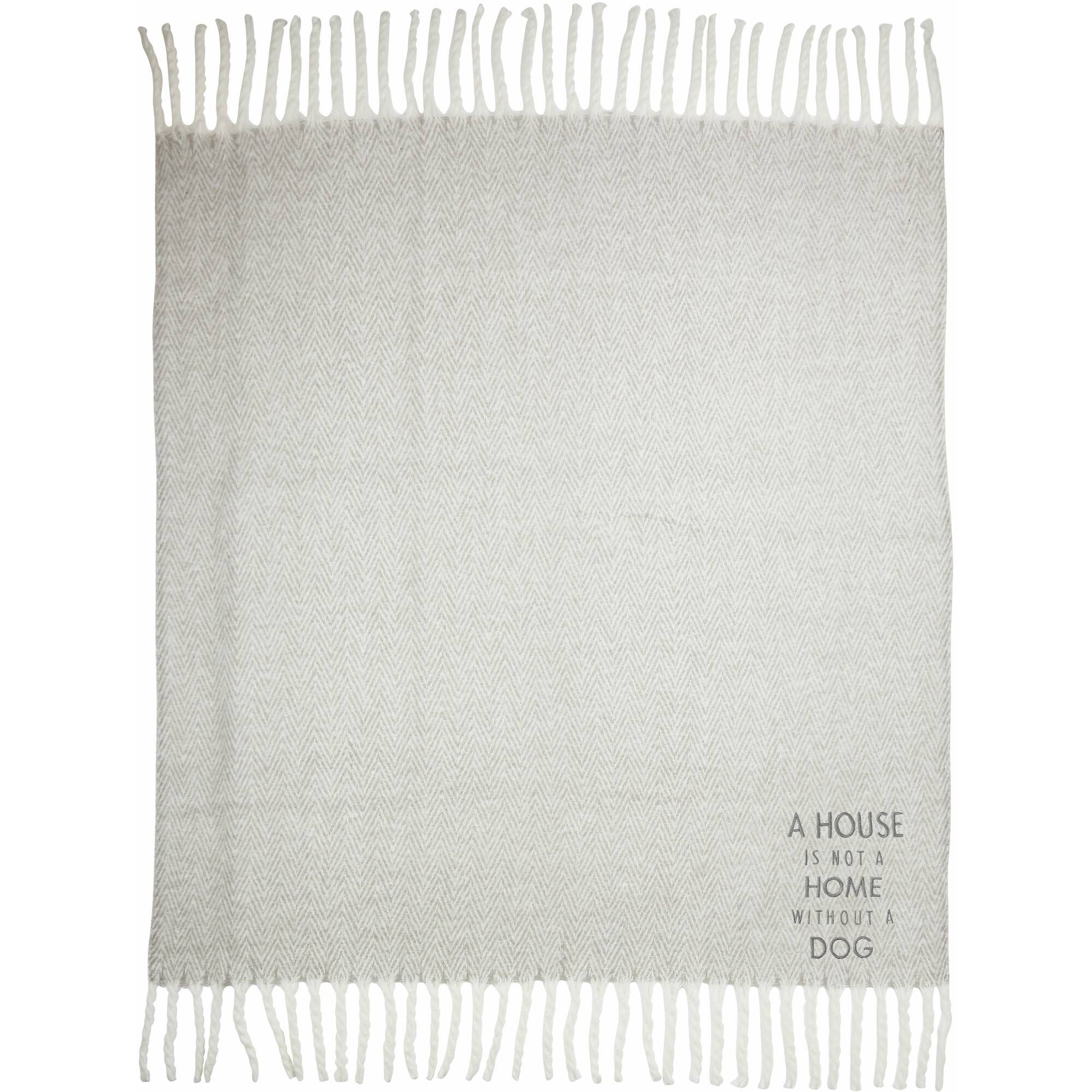 Dog - 50" x 60" Herringbone  Blanket