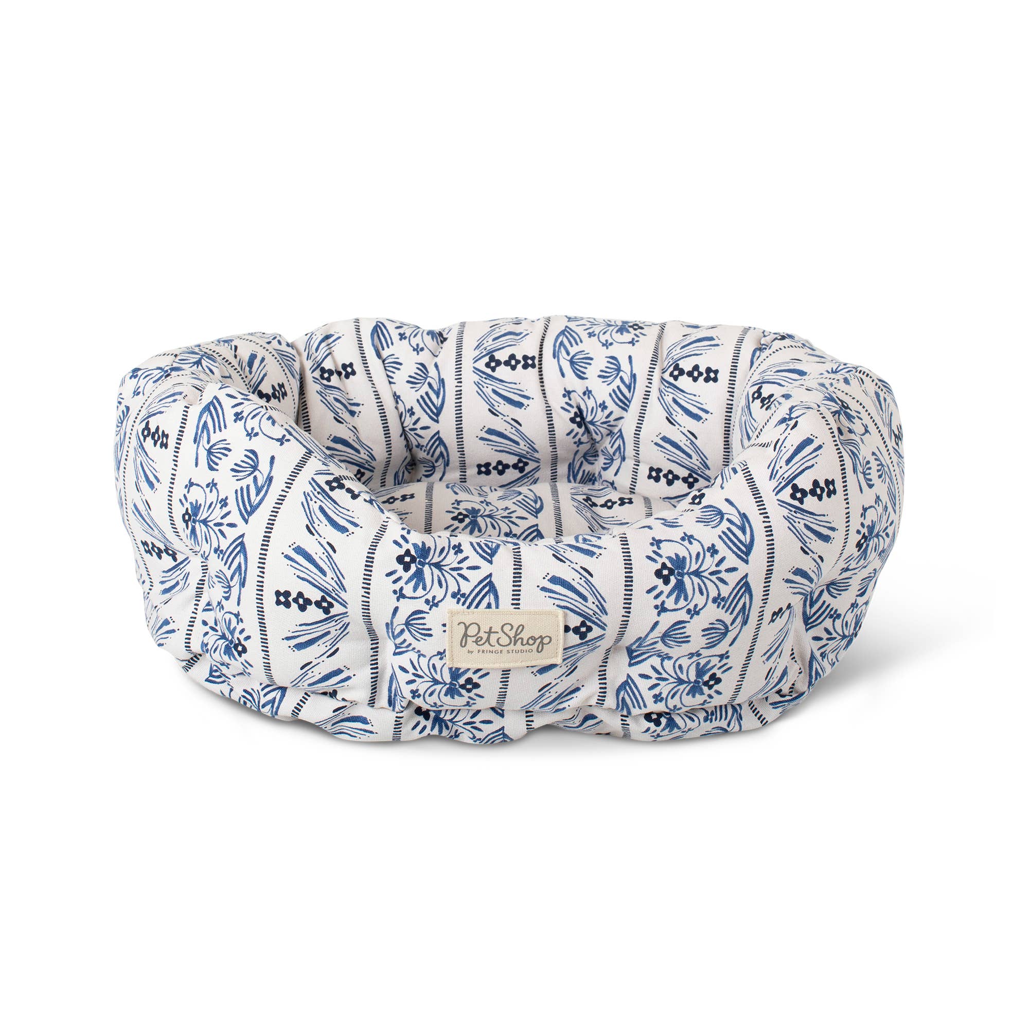 INDIGO VINE SMALL ROUND CUDDLER PET BED