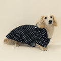 Dog Raincoat - Black Polka Dot