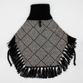 Alqo Wasi Diamond Black Alpaca Dog Poncho