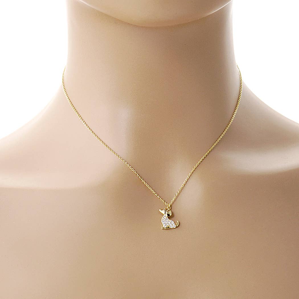 Gold-Dipped Dog Necklace