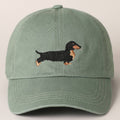 The Damoré Embroidered Dog Motif Cap