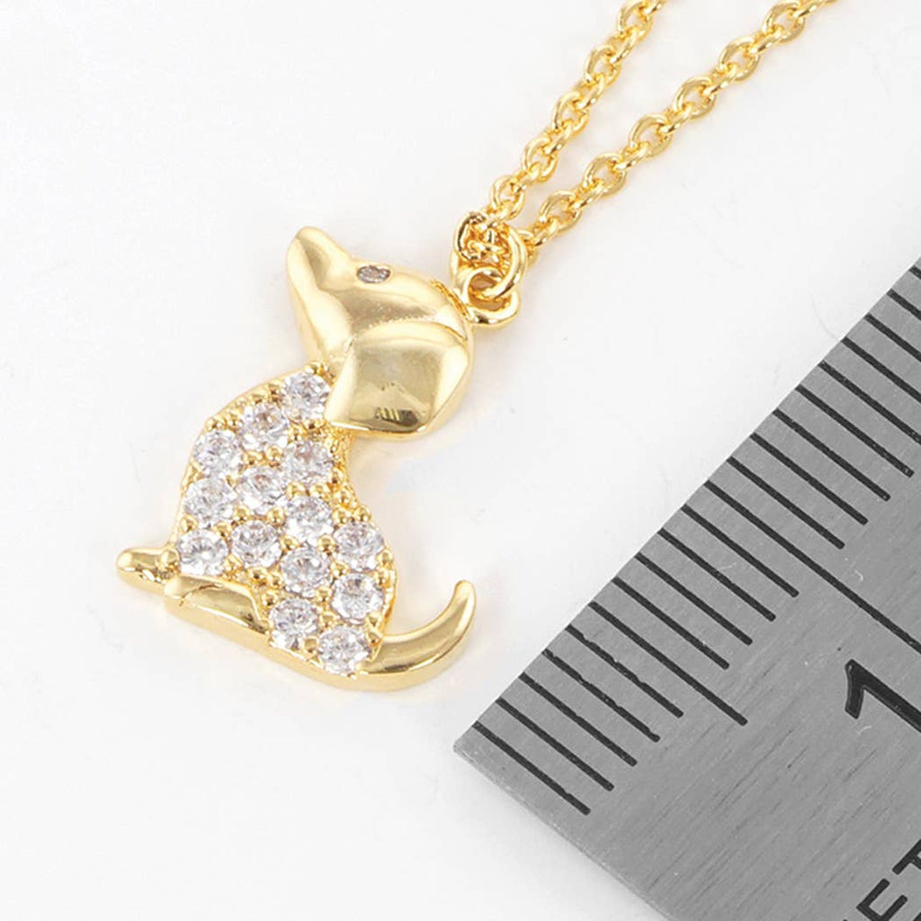 Gold-Dipped Dog Necklace